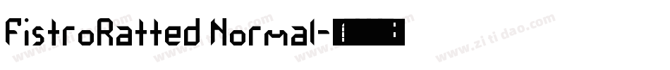 FistroRatted Normal字体转换